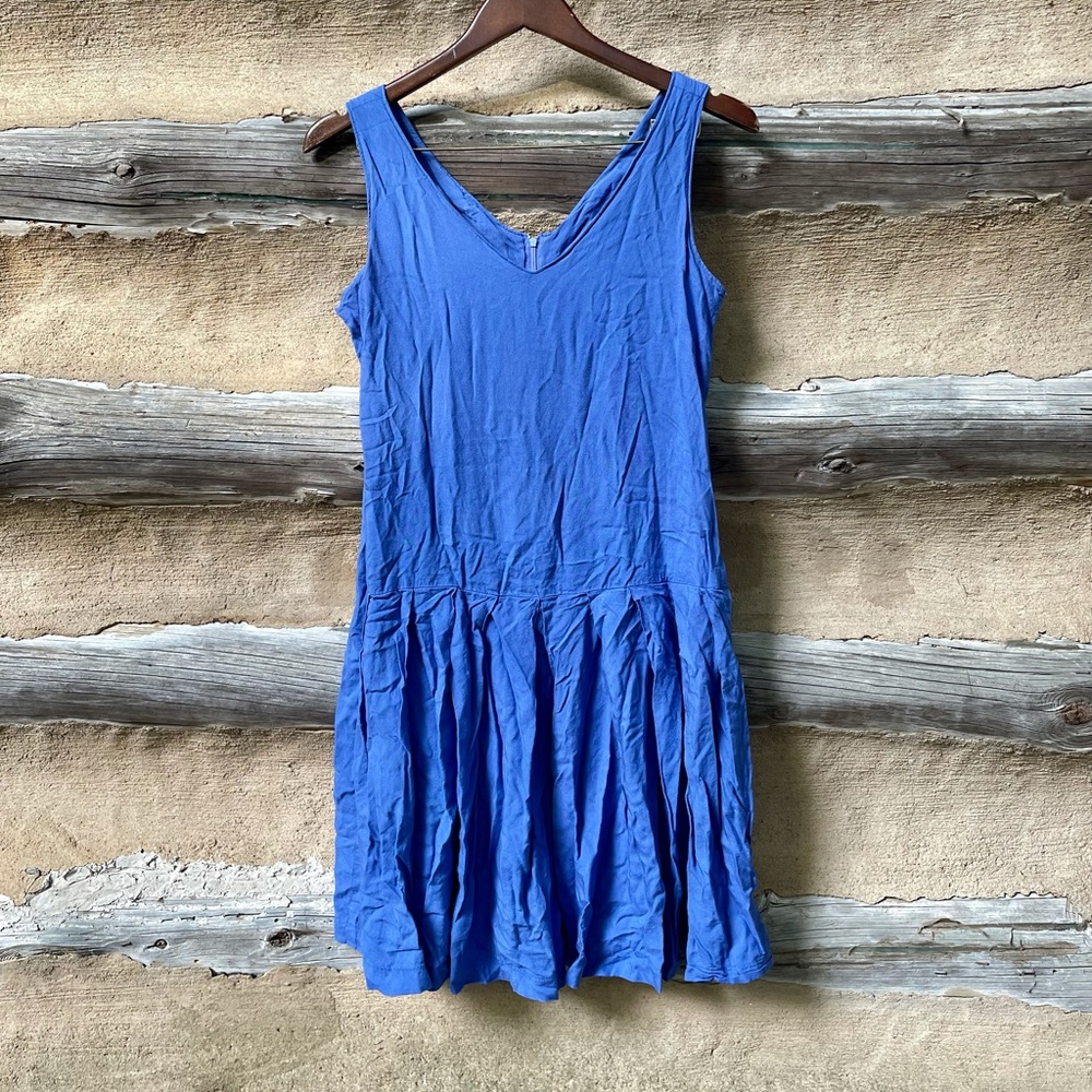 Vintage QS International Blue Dress Size 9/10